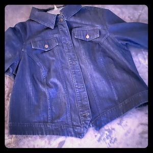 *HOLIDAY PRICE REDUCTION* Denim Crop Jacket Size 2X
